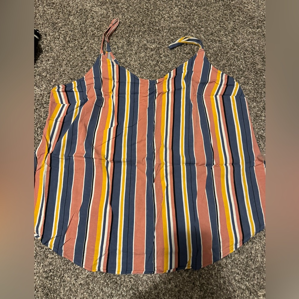 Torrid size 1 striped striped strappy tank